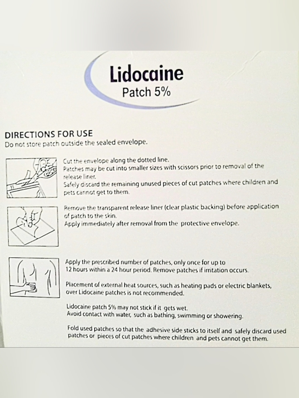 Lidocaine Patches (30 In Blue & White Box) Pain Relief